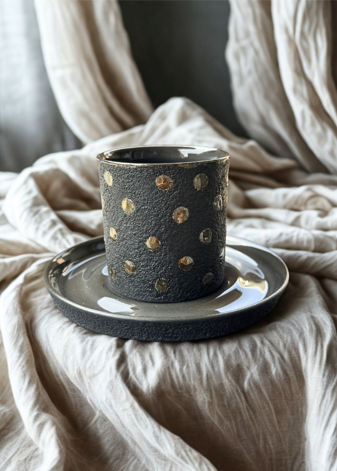 Dot Cup (schwarz/silber) - Small