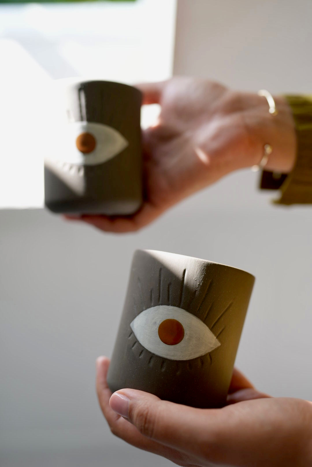 Evil Eye Cup (braun) - Large