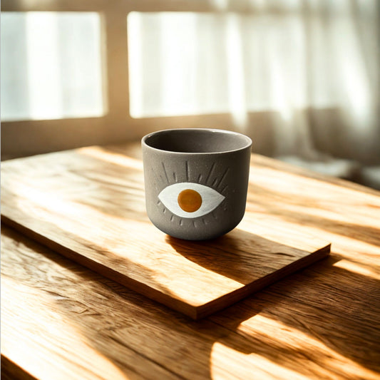 Evil Eye Cup (braun) - Small