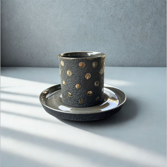 Dot Cup (schwarz/silber) - Small