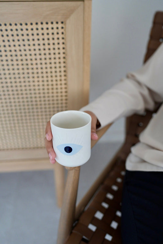 Evil Eye Cup (weiss) - Large